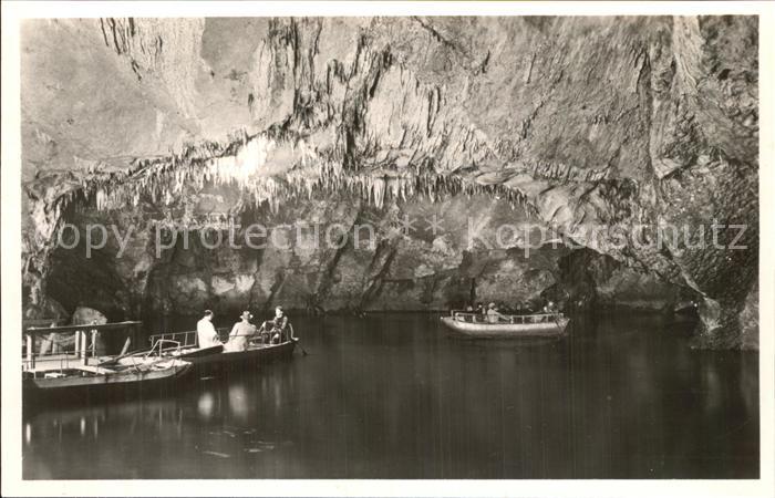 Hoehlen Caves Grottes Han-sur-Lesse Lac d_Embarquement