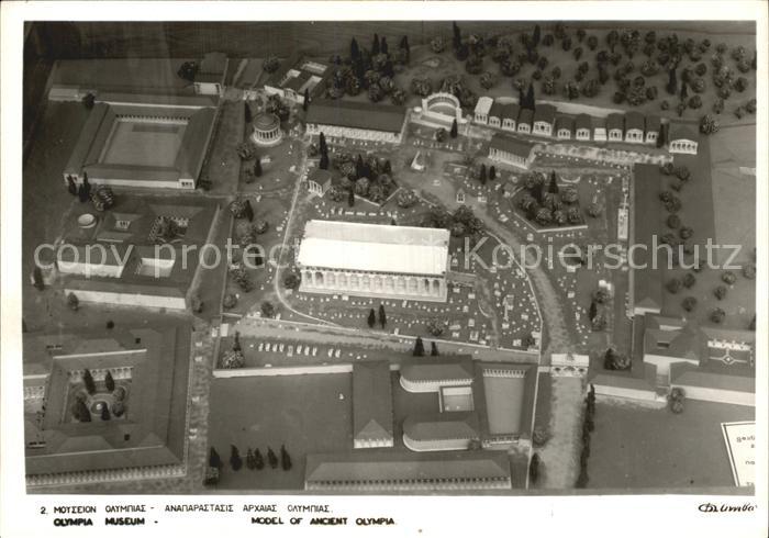 Modellbau Model of Ancient Olympia Museum Zeustem