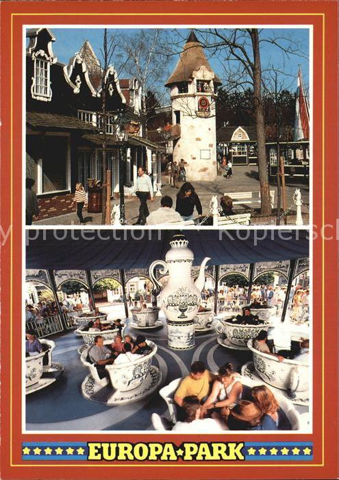 Vergnuegungspark Europa-Park Hollaendisches Dorf Delfter Kaffeetassenkarussell