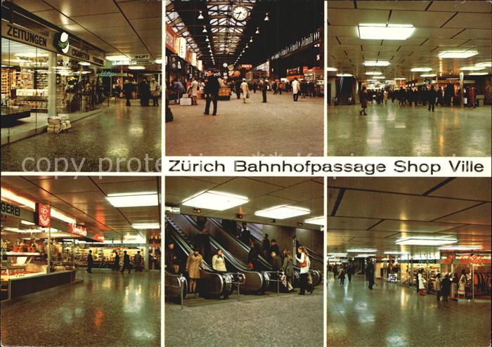 Bahnhof Zuerich Bahnhofpassage Shop Ville