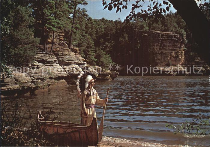 Indianer Native American Upper Dells Wisconsin River