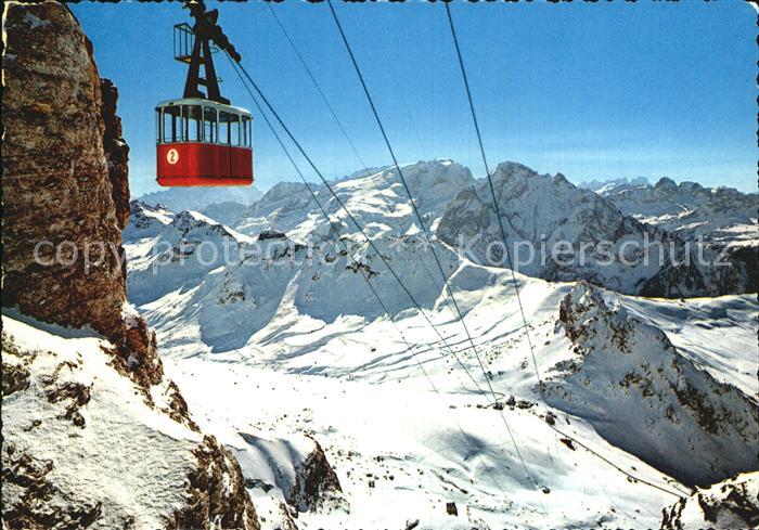 Seilbahn Dolomiti Funivia Passo Pordoi Marmolada