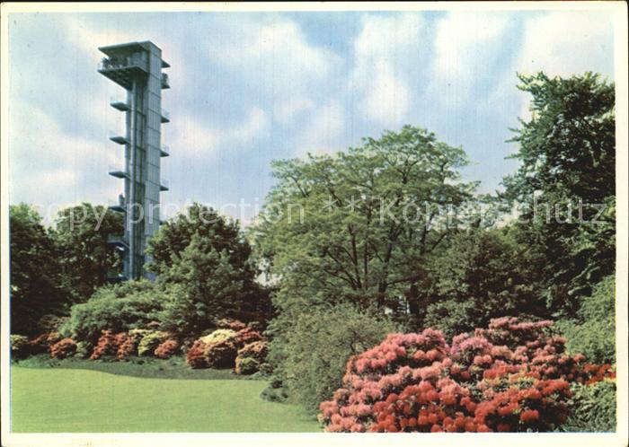 Gartenschau Planten un Blomen Hamburg Rhododendron Philips-Turm