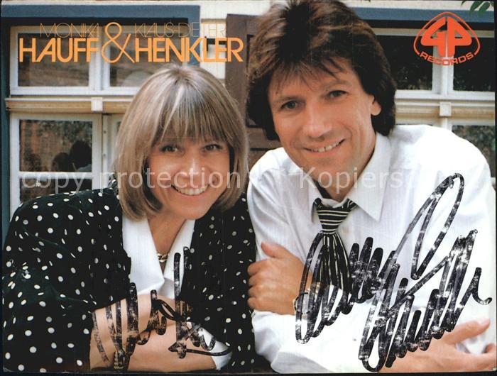 Saenger Band Monika Hauff und Klaus-Dieter Henkler Autogramme