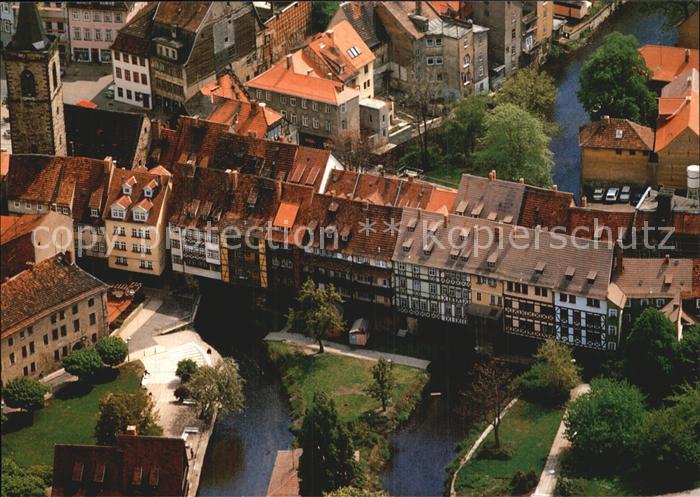 ERFURT  CITY Fliegeraufnahme Kraemerbruecke
