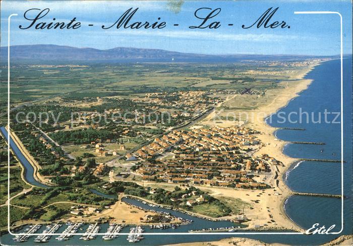 Sainte Maxime sur Mer Var Fliegeraufnahme mit Hafen