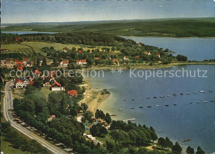 Delecke Fliegeraufnahme mit Strandbad Camping Yachthafen