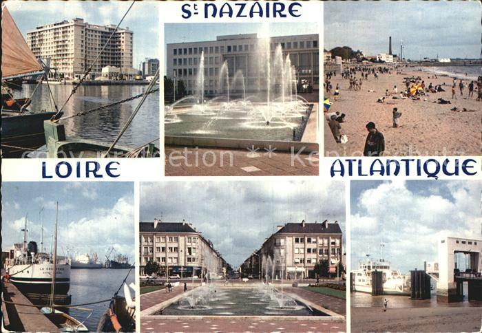 Saint-Nazaire Loire-Atlantique Strand Brunnen Hafen
