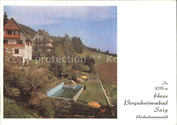 Saig Schwarzwald Haus Bergschwimmbad Pension
