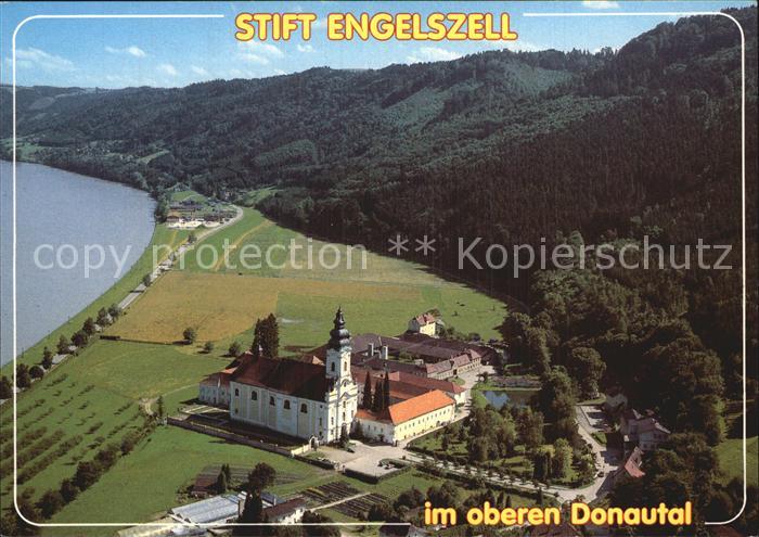 Engelhartszell Donau Oberoesterreich Fliegeraufnahme Stift Engelszell