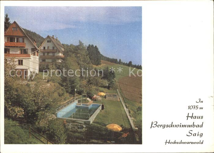 Saig Schwarzwald Haus Bergschwimmbad