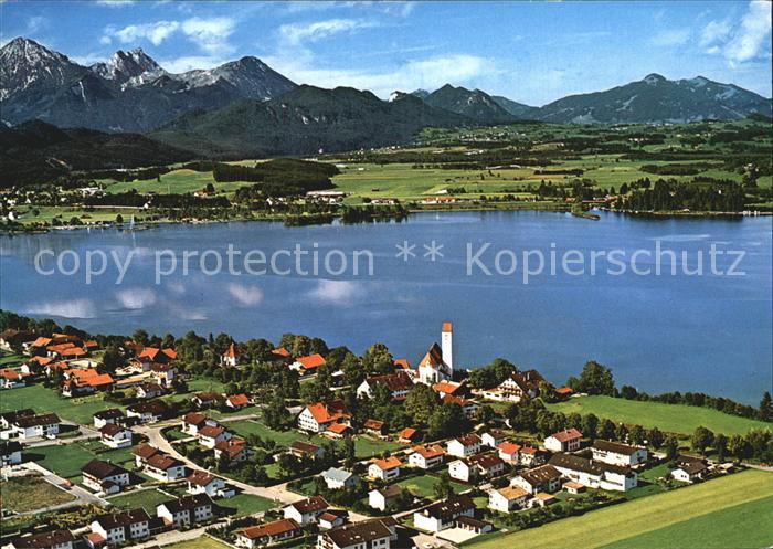 Waltenhofen Schwangau Fliegeraufnahme mit Forggensee Rossberg Aggenstein Breiten