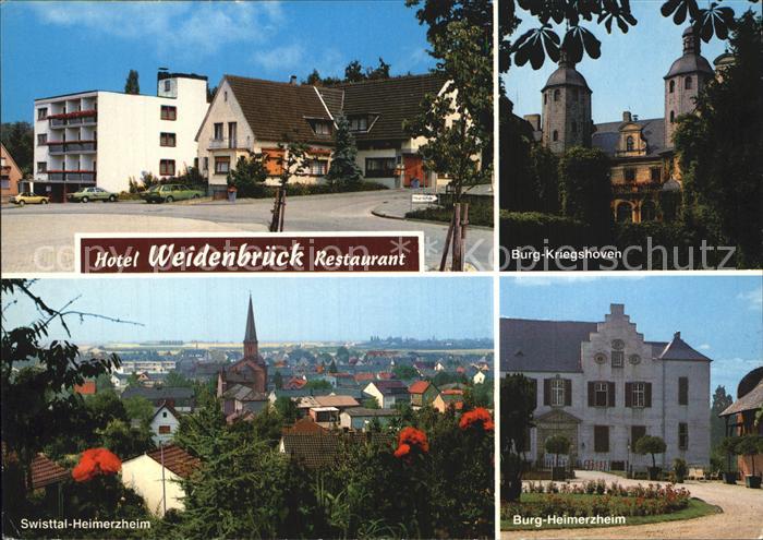 Heimerzheim Hotel Weidenbrueck Restaurant Burg-Kriegshoven Burg-Heimerzheim