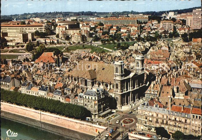 Besancon Doubs Fliegeraufnahme avec Eglise de la Madel