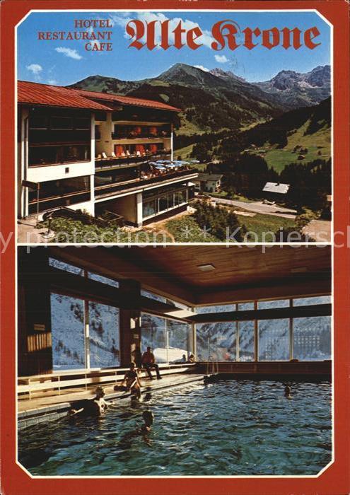 Mittelberg Kleinwalsertal Hotel Restaurant Cafe Alte Krone Schwimmbad