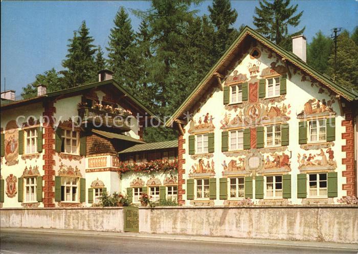 OBERAMMERGAU Bayern Passionsspielort Haensl und Gretl-Heim Fresken