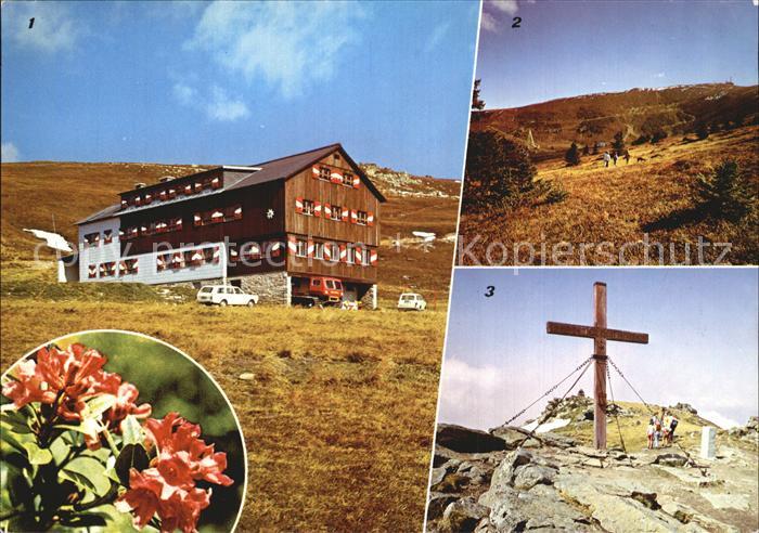 St Stefan Lavanttal Koralpenhaus Erlenloch Gipfelkreuz
