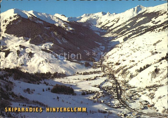 Hinterglemm Saalbach Fliegeraufnahme mit Zwoelferkogel Schusterkogel Gamshag