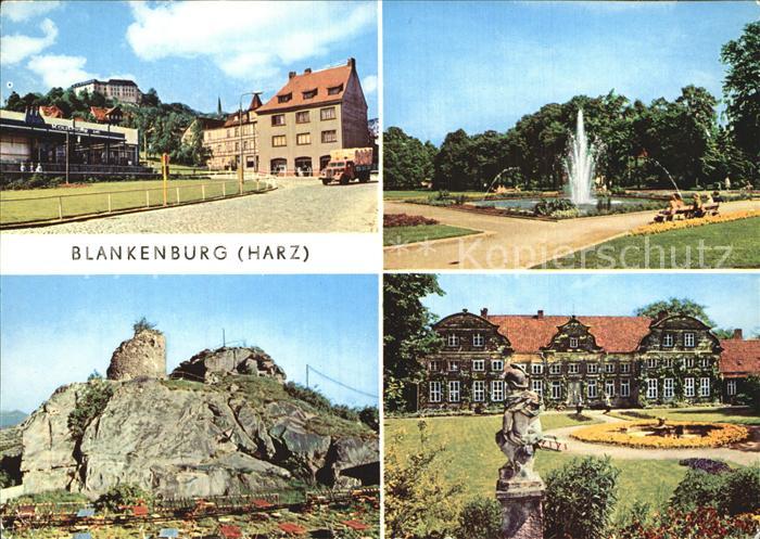 Blankenburg Harz Luehnertorplatz Thiepark Burgruine Regenstein