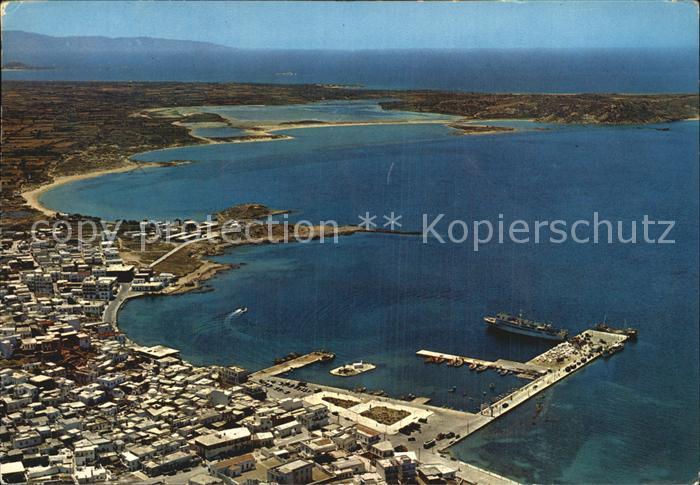 Naxos Fliegeraufnahme mit Hafen