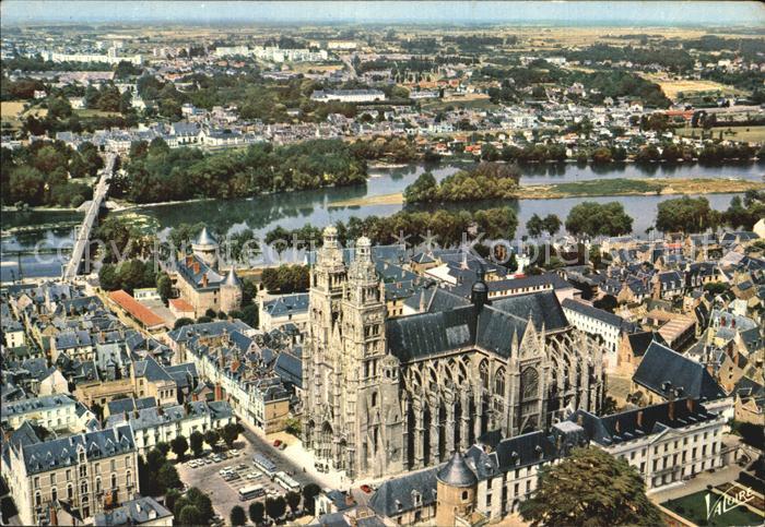 Tours Indre-et-Loire Fliegeraufnahme