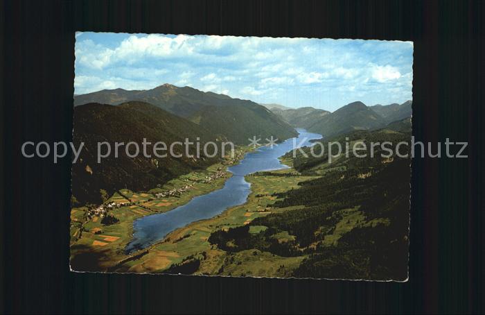 Weissensee Kaernten Fliegeraufnahme