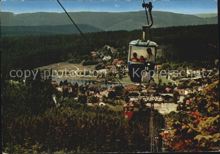 Hahnenklee-Bockswiese Harz Blick von der Bocksberg Seilbahn