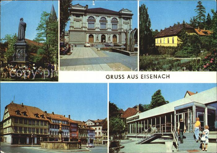 Eisenach Thueringen Lutherdenkmal Landestheater Kartausgarten Markt Ausstellungs