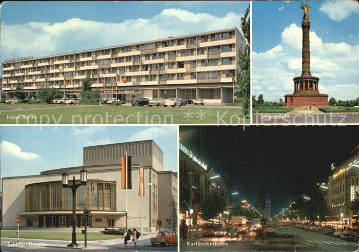 BERLIN  CITY Hotel Siegessaeule Schiller Theater Kurfuerstendamm
