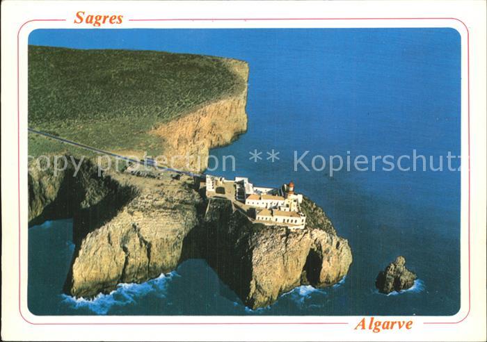 Sagres Algarve Leuchtturm Sankt Vicent Fliegeraufnahme