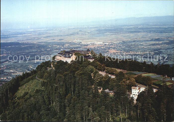 Mont-Ste-Odile Mont-Sainte-Odile Fliegeraufnahme Odillenberg mit Kloster