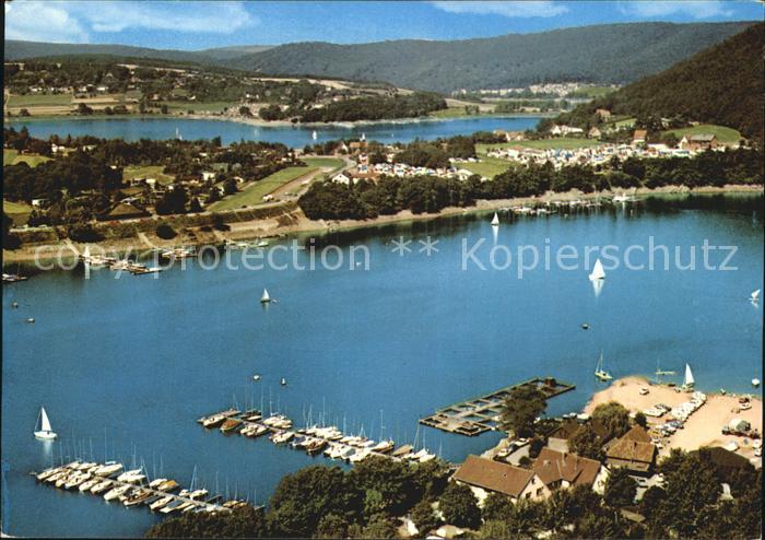 Rehbach Edertal Fliegeraufnahme Halbinsel Scheid