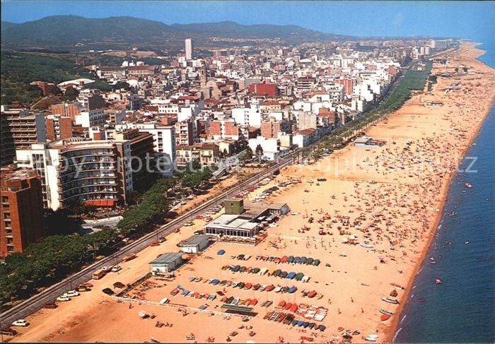 Calella Fliegeraufnahme Strand