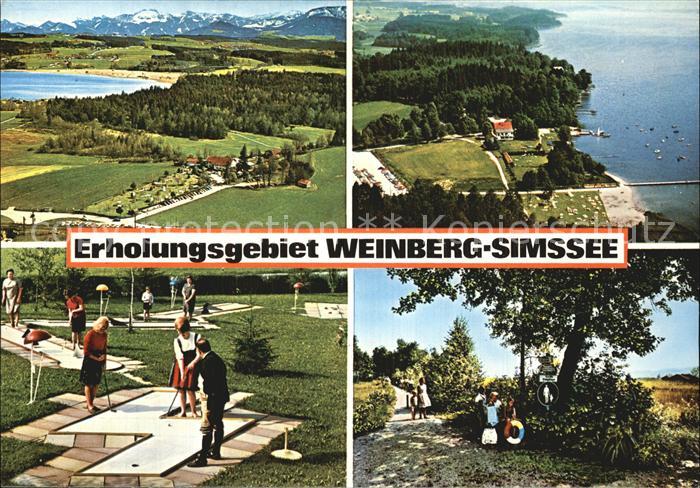 Weinberg Simssee Mini Golf Fliegeraufnahme