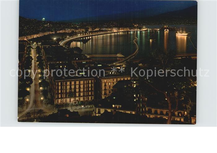 Napoli Neapel Panorama bei Nacht