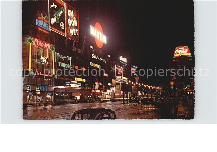 Bruessel Bruxelles Brouckeré Platz bei Nacht