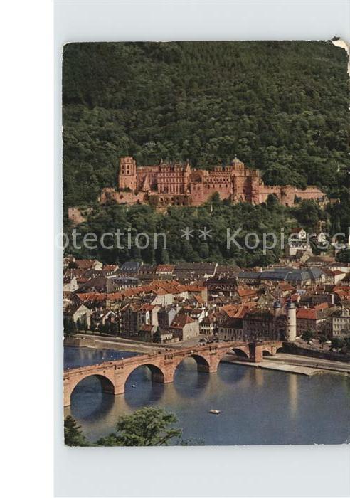 Heidelberg Neckar Alte Bruecke und Schloss
