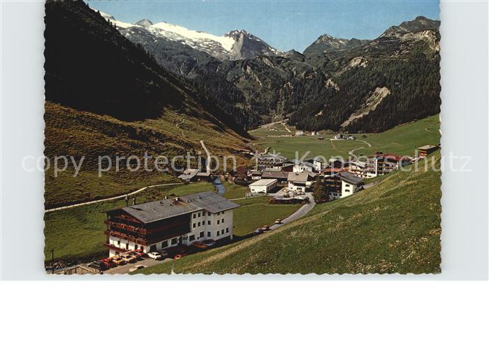 Hintertux Zillertal Blick auf Olperer und Tuxerkees