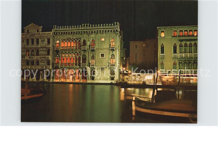 Venezia Venedig Chàteau d Oro Nachtansicht