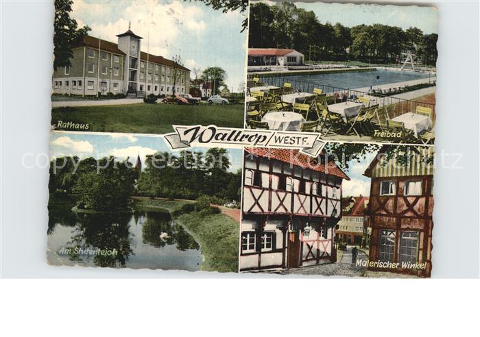 Waltrop Recklinghausen NRW Rathaus Freibad Malerischer Winkel