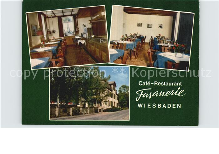 Wiesbaden Cafe Restaurant Fasanerie Gastraum Aussenansicht