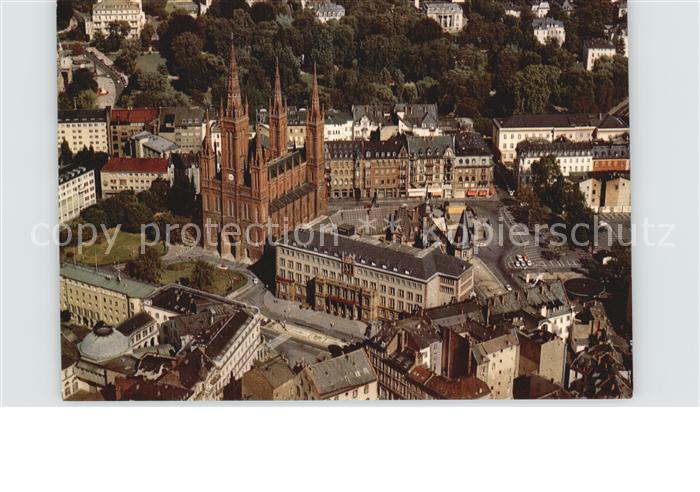 Wiesbaden Fliegeraufnahme Marktkirche