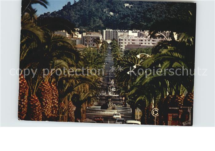 Hyeres les Palmiers Avenue et fontaine Godillot