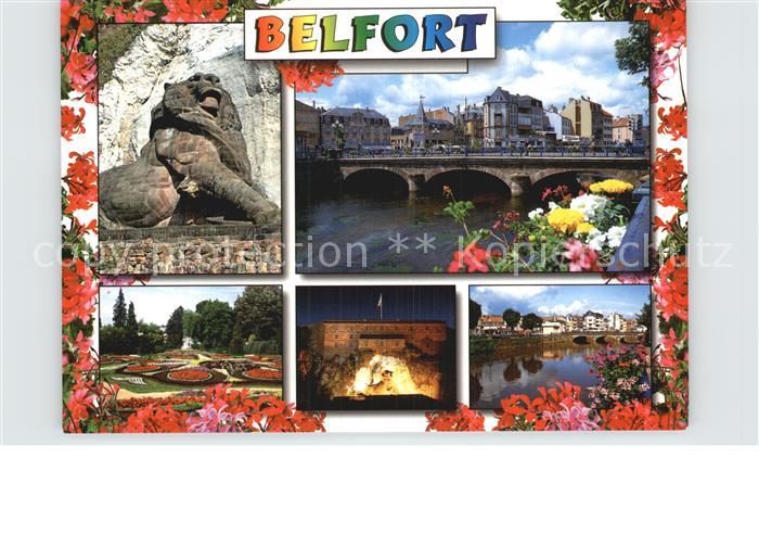 Belfort Alsace Bruecke Loewe Par Burg