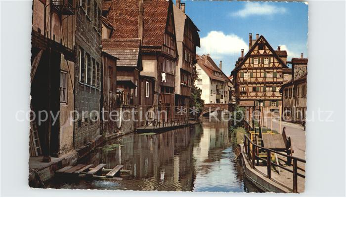 Ulm Donau Altstadt Partie an der Blau