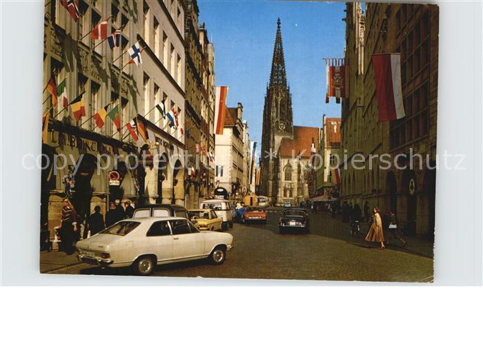 Muenster Westfalen Prinzipalmarkt Lambertkirche