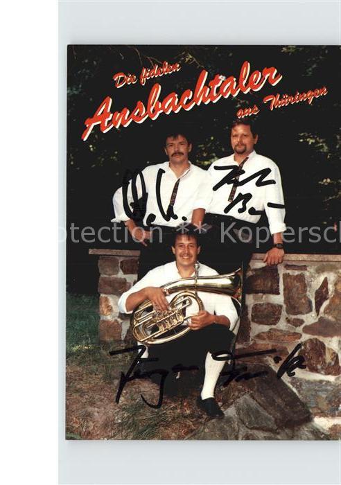 Waldau Oberfranken Autogrammkarte der Ansbachtaler