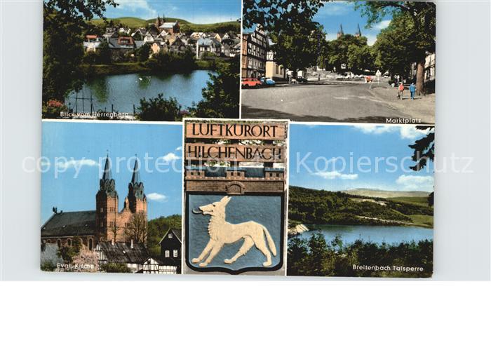 Hilchenbach Evangelische Kirche Breitenbach Talsperre Marktplatz Blick vom Herre