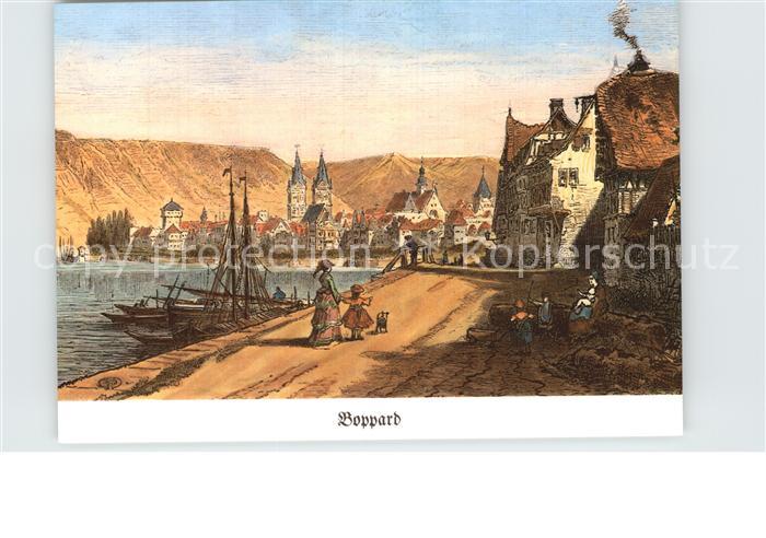 Boppard Rhein Zeichnung