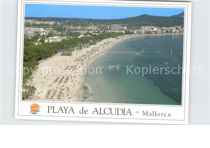Mallorca Fliegeraufnahme Strand Playa De Alcudia